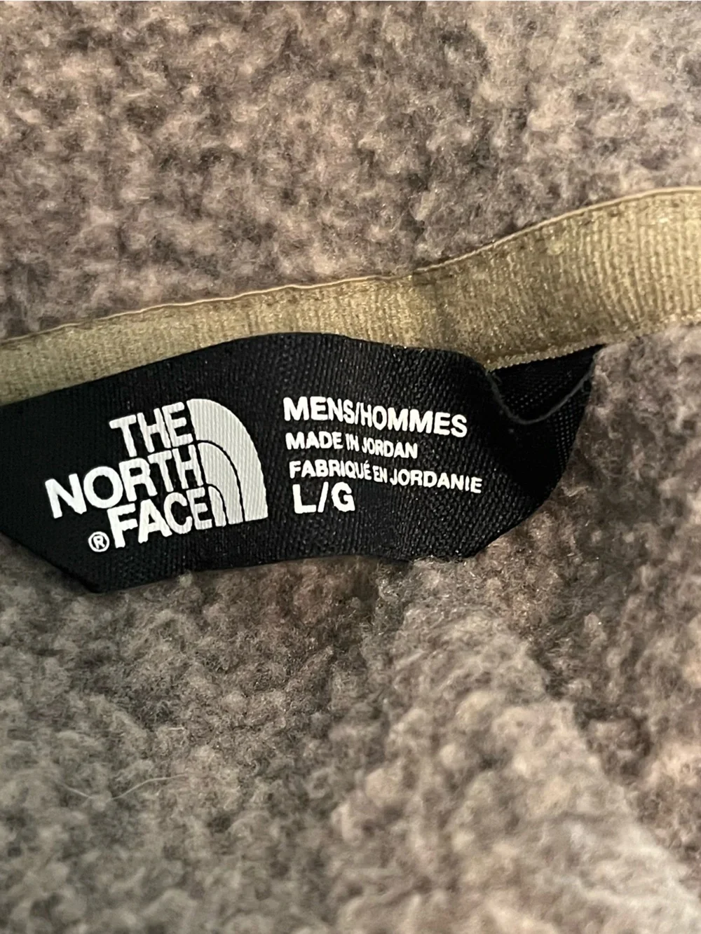 The North Face Men’s Denali Polartec Fleece Jacket Brown Gray Size Large
